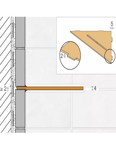 ETAGERE MURALE DE DOUCHE  SHELF -E-S1 SCHLUTER