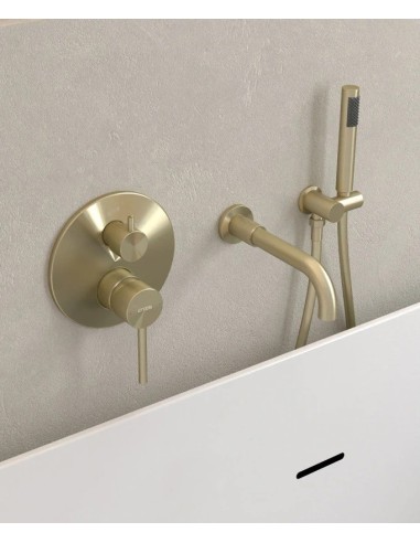 KIT MITIGEUR BAIN DOUCHE MURAL 3 TROUS ENCASTRÉ CORBEAU KROOS