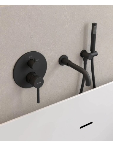 KIT MITIGEUR BAIN DOUCHE MURAL 3 TROUS ENCASTRÉ CORBEAU KROOS
