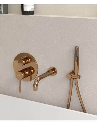 KIT MITIGEUR BAIN DOUCHE MURAL 3 TROUS ENCASTRÉ CORBEAU KROOS