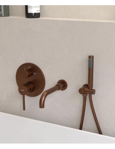 KIT MITIGEUR BAIN DOUCHE MURAL 3 TROUS ENCASTRÉ CORBEAU KROOS