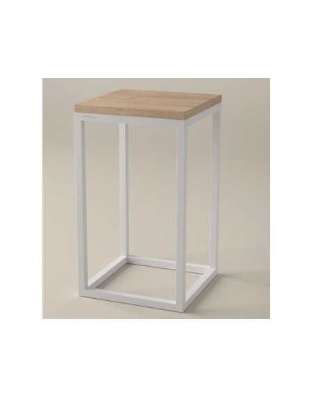 TABOURET BANQUETA WALL STRUCTURE BLANCHE - SERIE WALL - Collection 2022 - DUPLACH GROUP