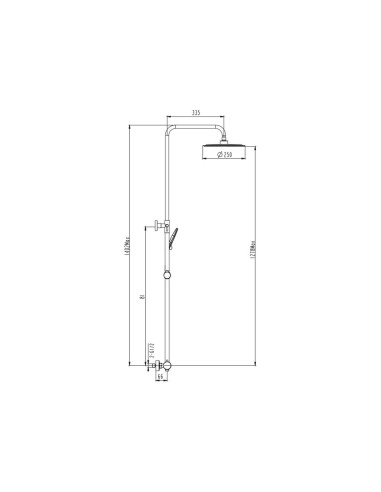COLONNE DE DOUCHE HELIOS GME