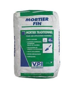 MORTIER FIN GRIS SAC 25KG