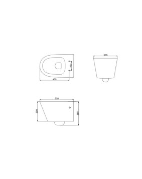 CUVETTE WC SUSPENDU PACK  ECRON