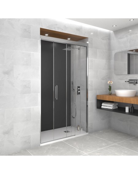 PAROI DE DOUCHE TRIO 1FIXE + 2 COULISSANTS GME