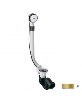 BONDE DE VIDAGE AUTOMATIQUE POUR BAIGNOIRE AVEC TROP -PLEIN DE 68CM EN LAITON  TRES GRIFERIA